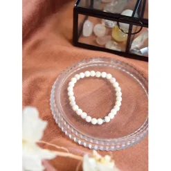 Fabrique de Styles Bijoux Fantaisie*Bracelet pierre de lune perles rondes 6mm