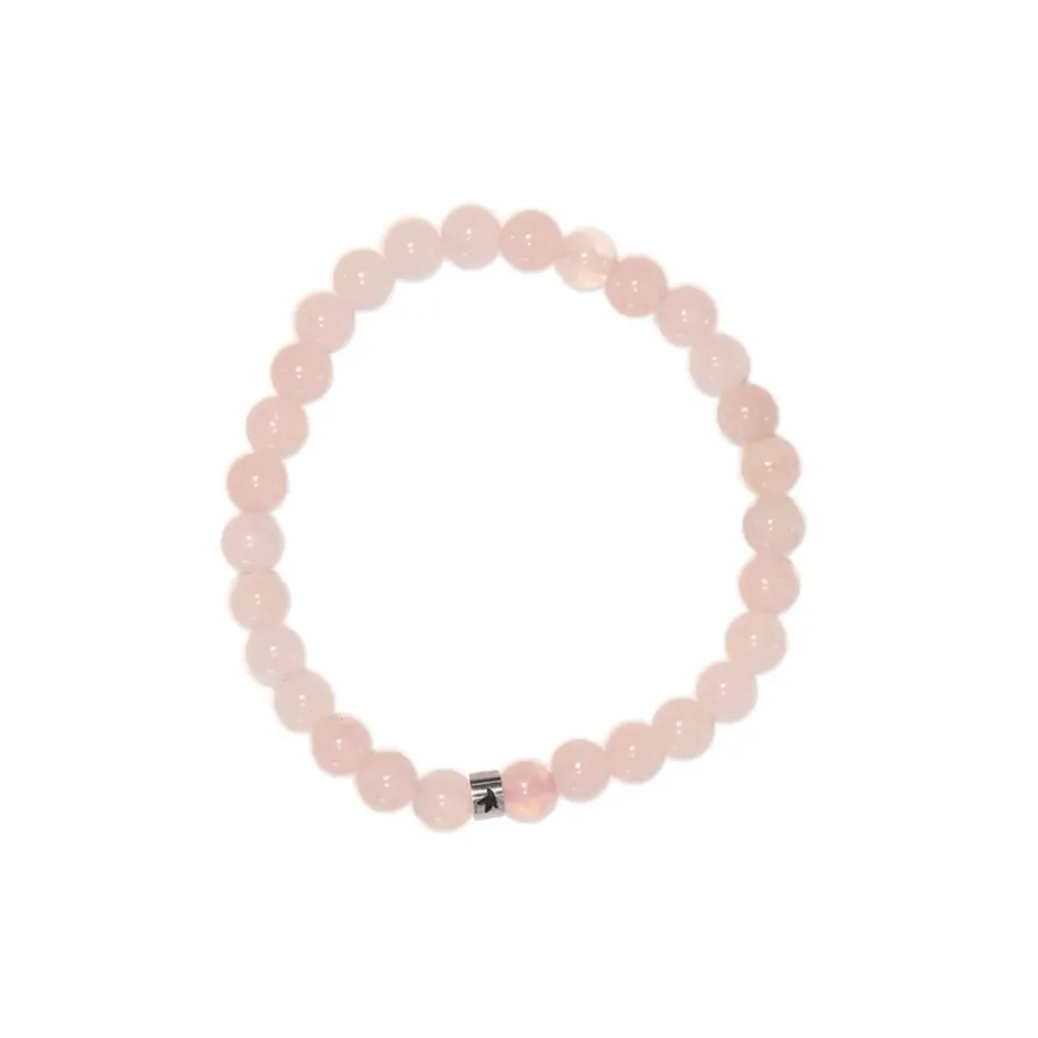 Fabrique de Styles Bijoux Fantaisie*Bracelet quartz perles rondes 6mm