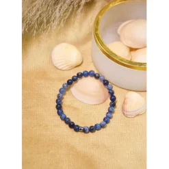 Fabrique de Styles Bijoux Fantaisie*Bracelet sodalite perles rondes 6mm
