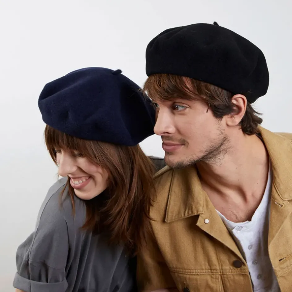 Fabrique de Styles Accessoires Mode*Béret Curcuma Laulhère 100% laine de Merinos - Taille unique