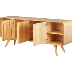 Fabrique de Styles Buffets Et Vitrines*Buffet 4 portes en chene naturel l200cm - Sublime