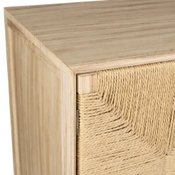 Fabrique de Styles Buffets Et Vitrines*Buffet 2 portes en naturel et noir h90cm - Kenda