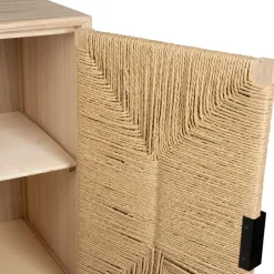 Fabrique de Styles Buffets Et Vitrines*Buffet 2 portes en naturel et noir h90cm - Kenda