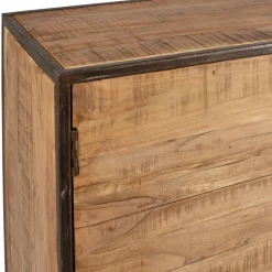 Fabrique de Styles Buffets Et Vitrines*Buffet bas en acacia et fer 2 portes H90cm - Factory