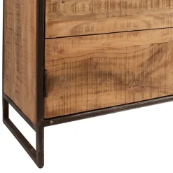 Fabrique de Styles Buffets Et Vitrines*Buffet bas en acacia et fer 2 portes H90cm - Factory
