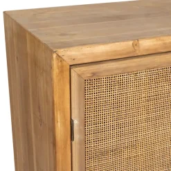 Fabrique de Styles Buffets Et Vitrines*Buffet bas en sapin et bambou L80cm - Tamba