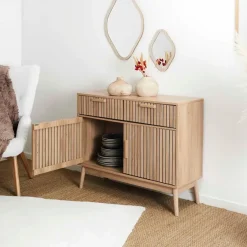 Fabrique de Styles Buffets Et Vitrines*Buffet en bois naturel h80cm - Kara