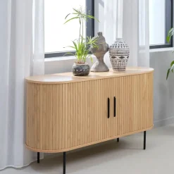 Fabrique de Styles Buffets Et Vitrines*Buffet en placage chêne 140x45cm - nola