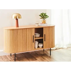 Fabrique de Styles Buffets Et Vitrines*Buffet en placage chêne 140x45cm - nola