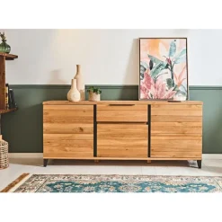 Fabrique de Styles Buffets Et Vitrines*Buffet enfilade chêne massif 3 portes et tiroir - Manny