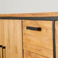 Fabrique de Styles Buffets Et Vitrines*Buffet enfilade en teck massif 3 portes L195cm - Alix