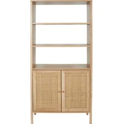 Fabrique de Styles Bibliothèques Et Étagères*Buffet haut en bois avec 3 niveaux H163cm - Baia