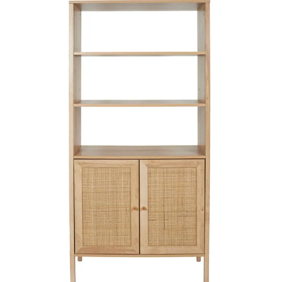 Fabrique de Styles Bibliothèques Et Étagères*Buffet haut en bois avec 3 niveaux H163cm - Baia