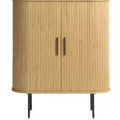 Fabrique de Styles Buffets Et Vitrines*Buffet placage chêne 3 étagères h118cm - nola