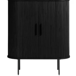 Fabrique de Styles Buffets Et Vitrines*Buffet placage chêne 3 étagères h118cm - Nola