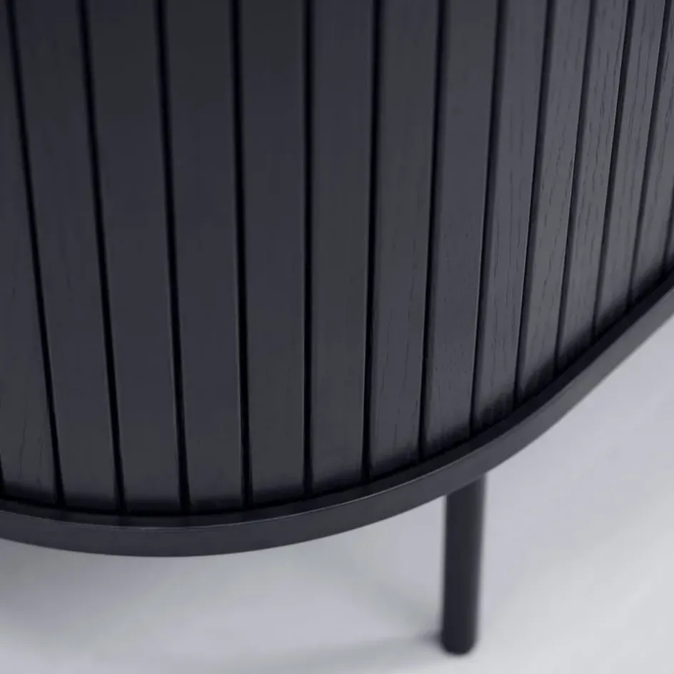 Fabrique de Styles Buffets Et Vitrines*Buffet placage chêne 3 étagères h118cm - Nola