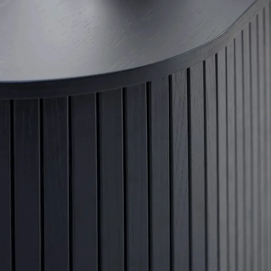 Fabrique de Styles Buffets Et Vitrines*Buffet placage chêne 3 étagères h118cm - Nola