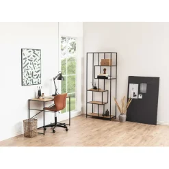 Fabrique de Styles Bureaux*Bureau industriel en chêne et métal - Senzo