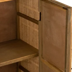 Fabrique de Styles Buffets Et Vitrines*Cabinet 2 portes en bambou et sapin 80x40xh99.5cm - Saori