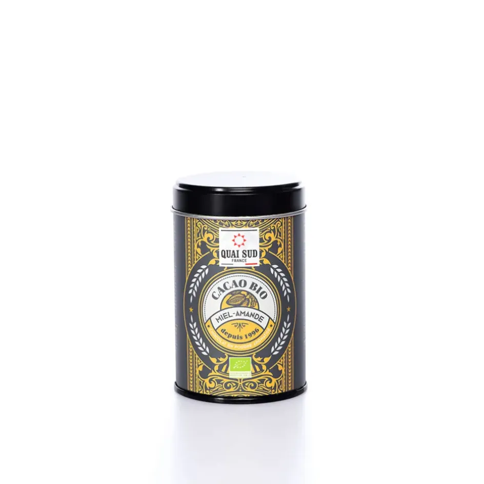 Fabrique de Styles Chocolats Et Confiseries*Cacao miel-amande bio boite pop noire 250g