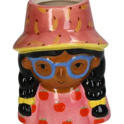 Fabrique de Styles Cache-pots Et Supports*Cache-pot fille en dolomite h10cm