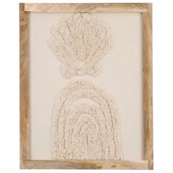 Fabrique de Styles Cadres Déco Et Affiches*Cadre déco coquille tuftée écru 40x50cm - blue sand