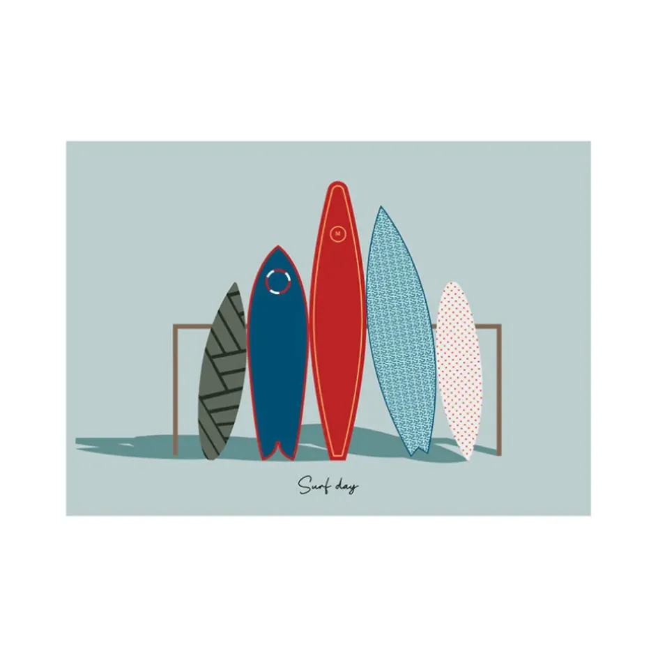 Fabrique de Styles Cadres Déco Et Affiches*Cadre image surf day 50x70cm lario chene