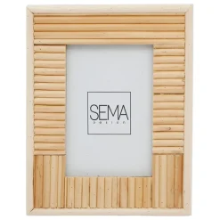 Fabrique de Styles Cadres Déco Et Affiches*Cadre photo en rotin -blue sand