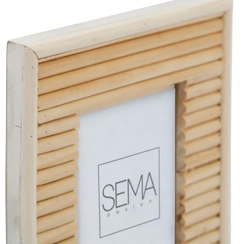 Fabrique de Styles Cadres Déco Et Affiches*Cadre photo en rotin -blue sand