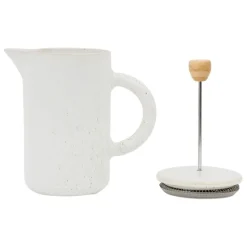 Fabrique de Styles Théières Et Cafetières*Cafetière à piston moucheté 1.1l en grès - nordika