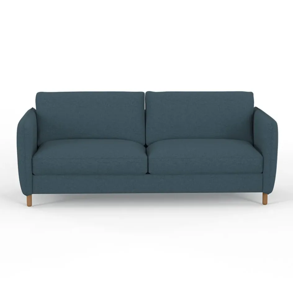 Fabrique de Styles Canapés Convertibles*Canapé convertible 2 places Gustave - Tissu Texturé - Crown Moutarde