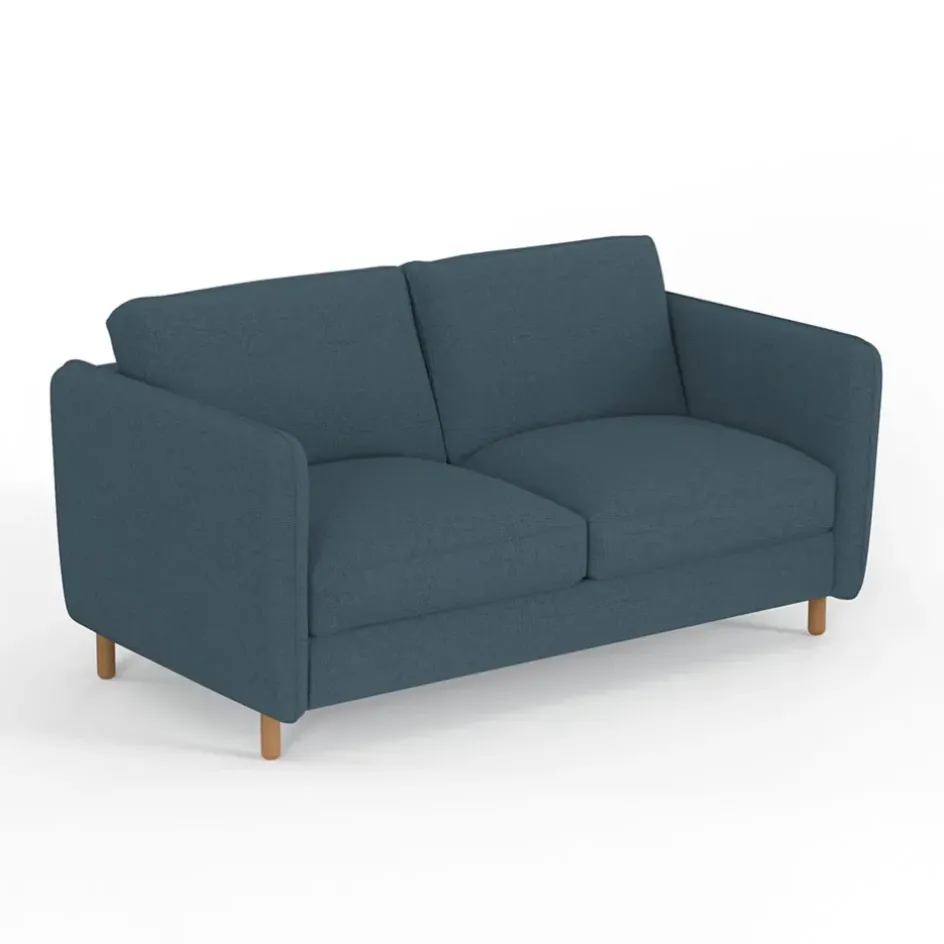 Fabrique de Styles Canapés Convertibles*Canapé convertible 2 places Gustave - Tissu Texturé - Crown Moutarde