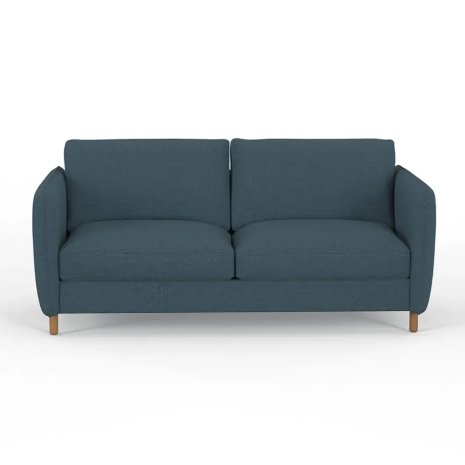 Fabrique de Styles Canapés Convertibles*Canapé convertible 2 places Gustave - Tissu Texturé - Crown Moutarde