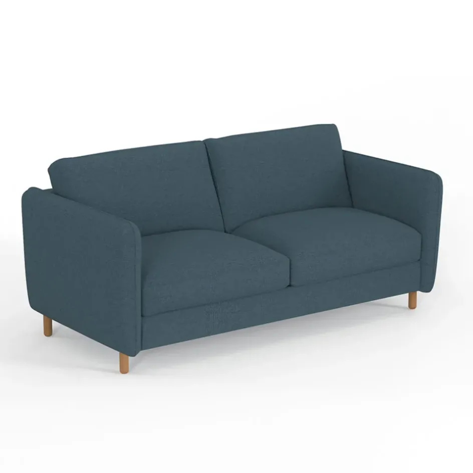 Fabrique de Styles Canapés Convertibles*Canapé convertible 2 places Gustave - Tissu Texturé - Crown Moutarde