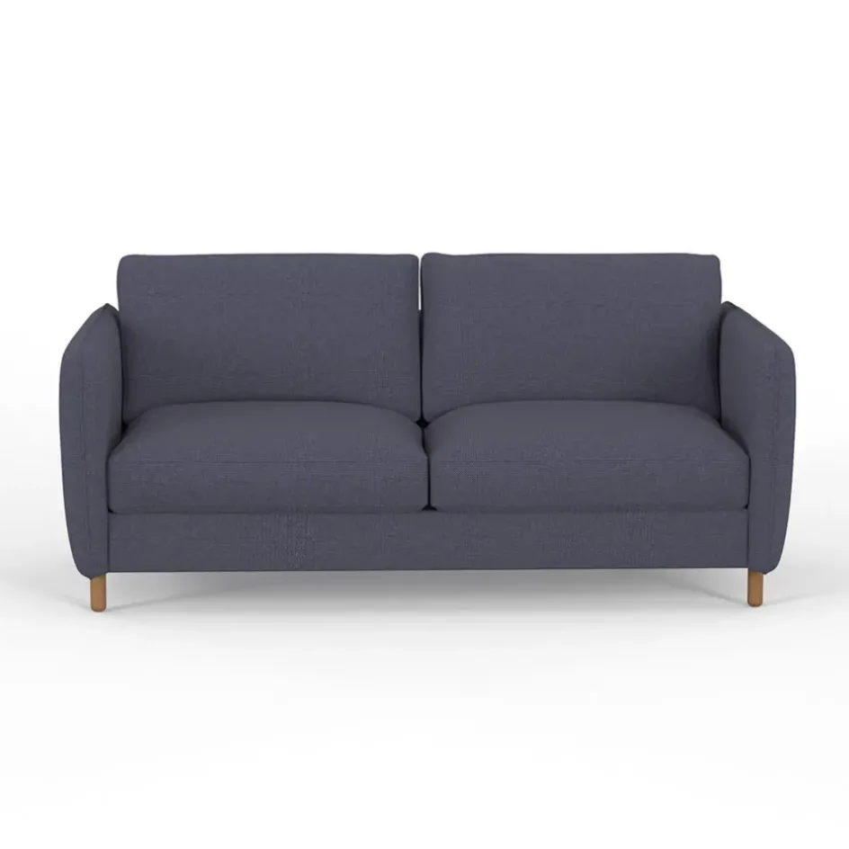 Fabrique de Styles Canapés Convertibles*Canapé convertible 2 places Gustave - Tissu Texturé - Crown Moutarde