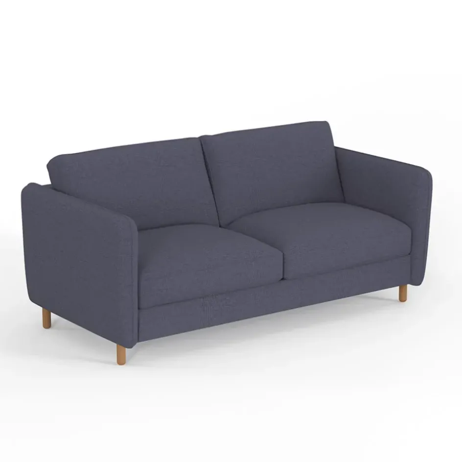 Fabrique de Styles Canapés Convertibles*Canapé convertible 2 places Gustave - Tissu Texturé - Crown Moutarde