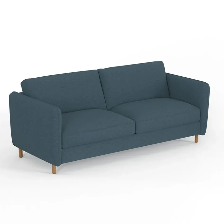 Fabrique de Styles Canapés Convertibles*Canapé convertible 2 places Gustave - Tissu Texturé - Crown Moutarde