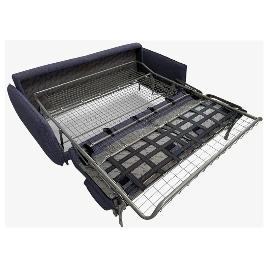 Fabrique de Styles Canapés Convertibles*Canapé convertible 2 places tissu bleu marine - Milano