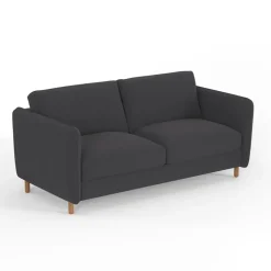 Fabrique de Styles Canapés Convertibles*Canapé convertible 2 places Bultex Gustave - Velours Vintage - Adore Anthracite