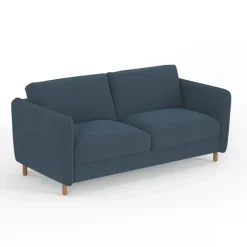 Fabrique de Styles Canapés Convertibles*Canapé convertible 2 places Bultex Gustave - Velours Vintage - Adore Anthracite