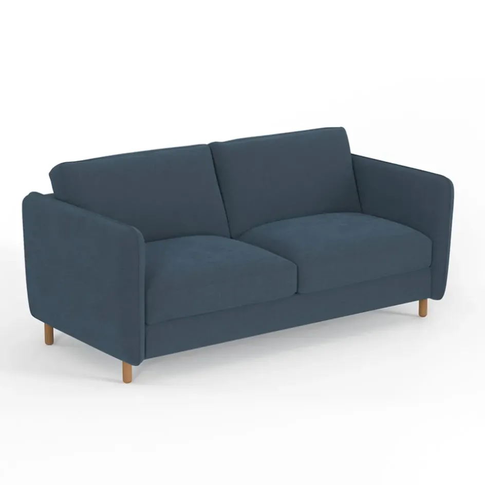 Fabrique de Styles Canapés Convertibles*Canapé convertible 2 places Bultex Gustave - Velours Vintage - Adore Anthracite