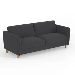 Fabrique de Styles Canapés Convertibles*Canapé convertible 2 places Bultex Gustave - Velours Vintage - Adore Anthracite