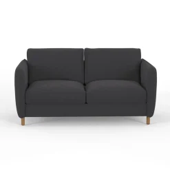 Fabrique de Styles Canapés Convertibles*Canapé convertible 2 places Bultex Gustave - Velours Vintage - Adore Anthracite