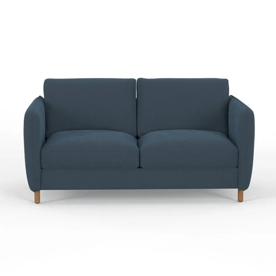 Fabrique de Styles Canapés Convertibles*Canapé convertible 2 places Bultex Gustave - Velours Vintage - Adore Anthracite