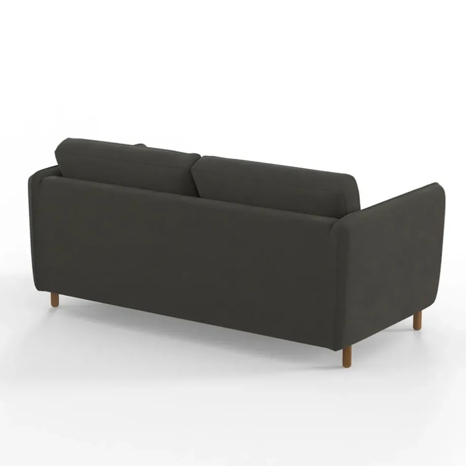 Fabrique de Styles Canapés Convertibles*Canapé convertible 2 places Bultex Gustave - Velours Vintage - Adore Anthracite