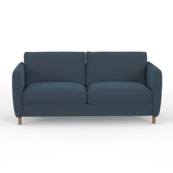 Fabrique de Styles Canapés Convertibles*Canapé convertible 2 places Bultex Gustave - Velours Vintage - Adore Anthracite