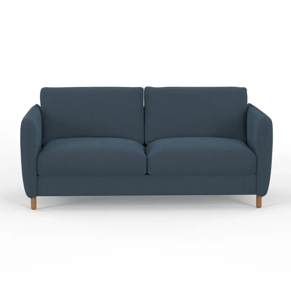 Fabrique de Styles Canapés Convertibles*Canapé convertible 2 places Bultex Gustave - Velours Vintage - Adore Anthracite