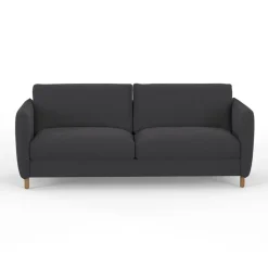 Fabrique de Styles Canapés Convertibles*Canapé convertible 2 places Bultex Gustave - Velours Vintage - Adore Anthracite