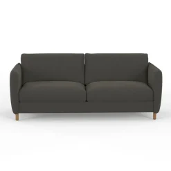 Fabrique de Styles Canapés Convertibles*Canapé convertible 2 places Bultex Gustave - Velours Vintage - Adore Anthracite