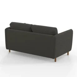 Fabrique de Styles Canapés Convertibles*Canapé convertible 2 places Bultex Gustave - Velours Vintage - Adore Anthracite